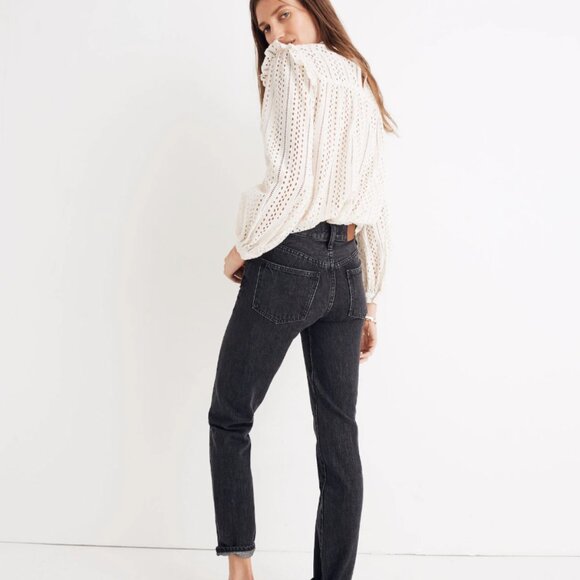 Madewell The Perfect Vintage Jean – Roxstone Wash, Knee-Rip Edition (Size 28) - Picture 10 of 10